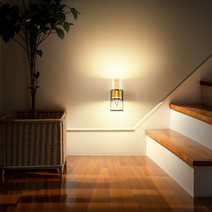 LOHASLED Night Light, Dust to Dawn, Dimmable, 2 Pack, Bubble Acrylic Design